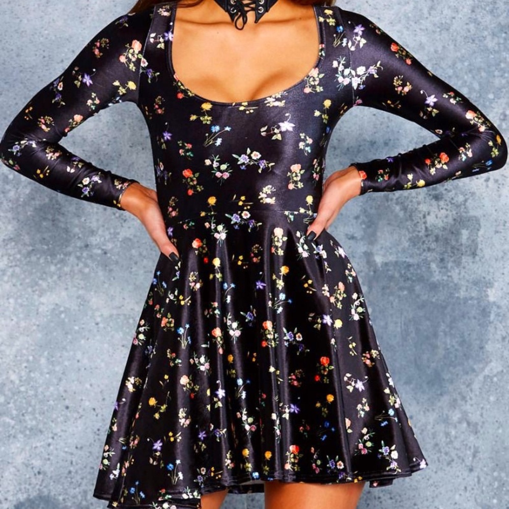 Blackmilk Wild Fields Velvet Dress - XS